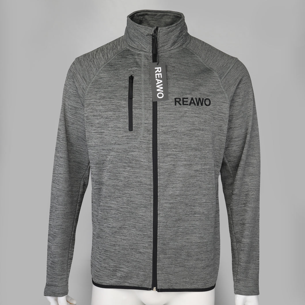 REAWO Men’S Full-Zip Sweater Fleece Jacket