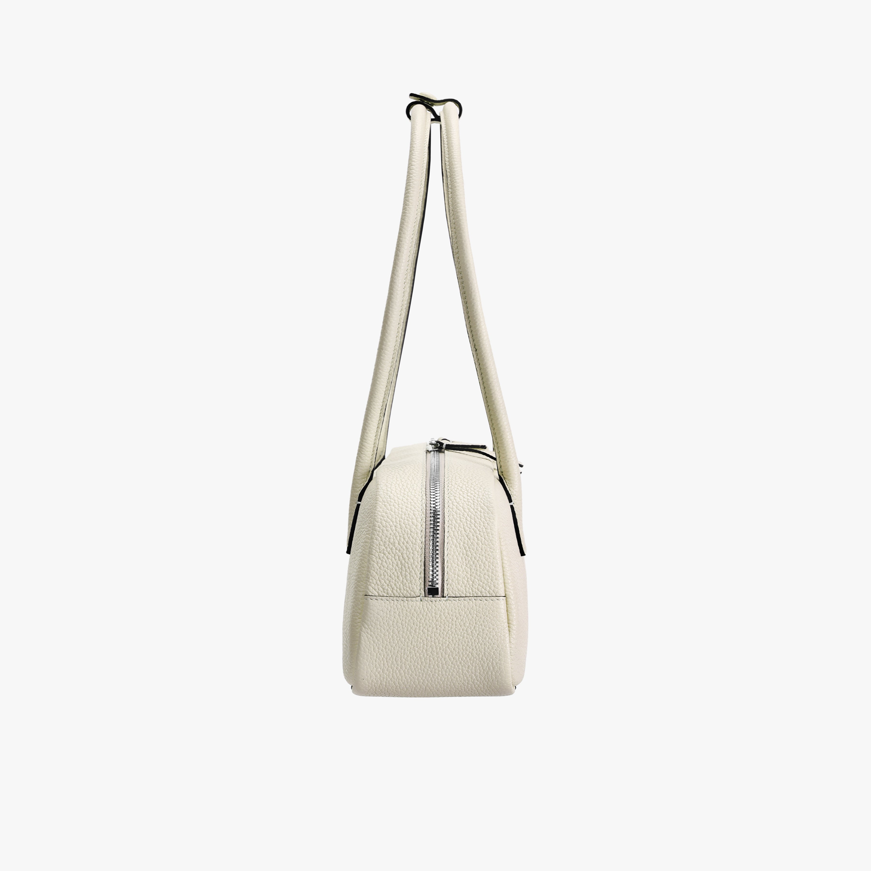 Suede Cut-Out Handle Tote Bag 2-1