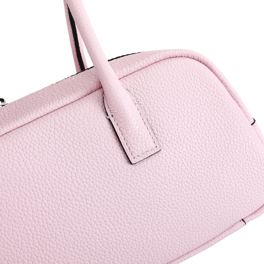 Suede Cut-Out Handle Tote Bag 2