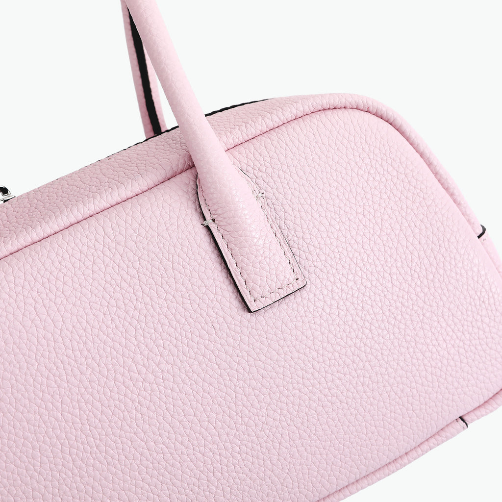 Suede Cut-Out Handle Tote Bag 3
