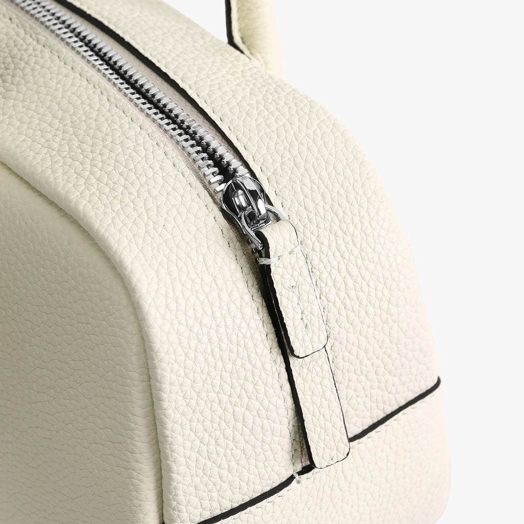 Suede Cut-Out Handle Tote Bag 2-1