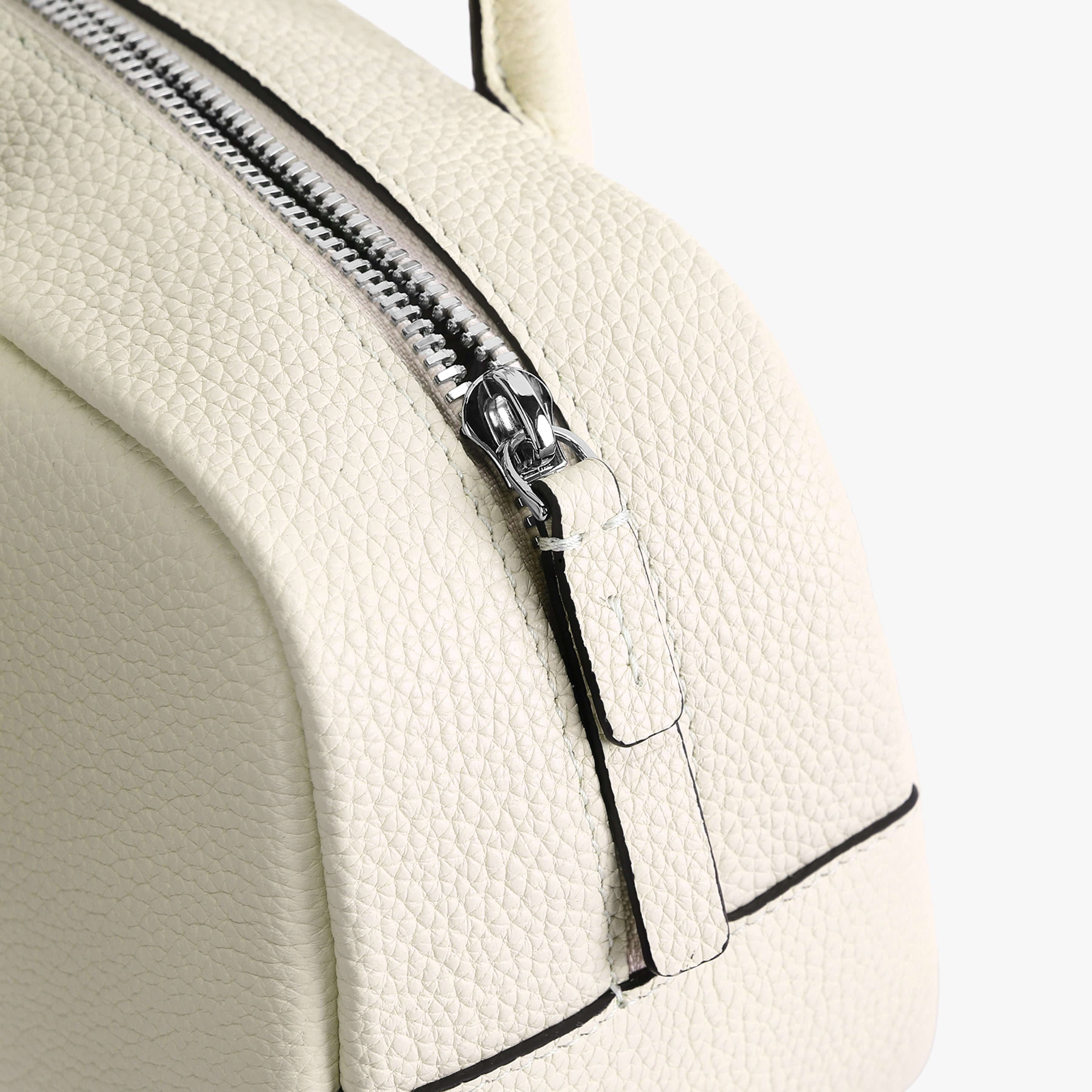 Suede Cut-Out Handle Tote Bag 2-1