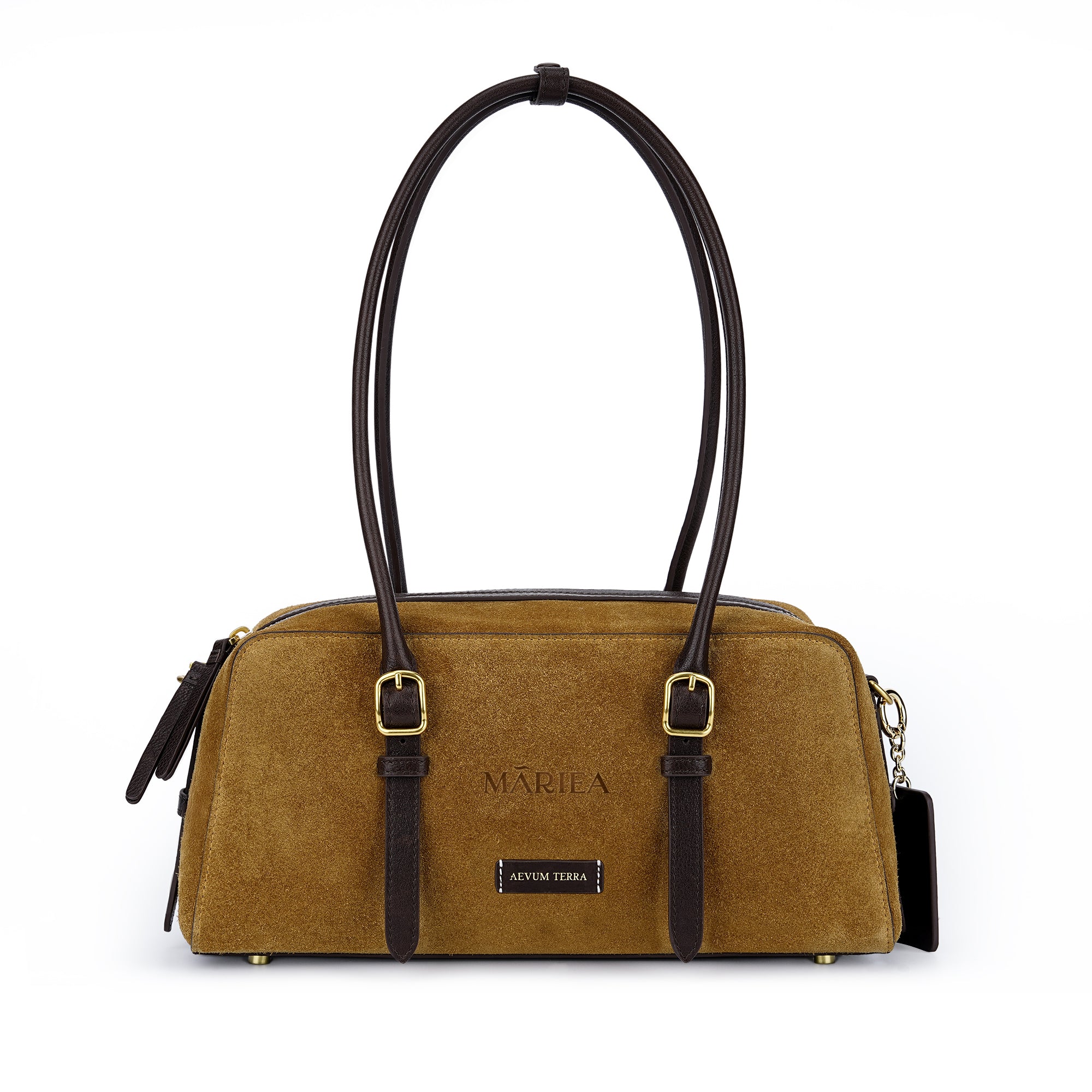 Suede Shoulder Bag (Ocean)