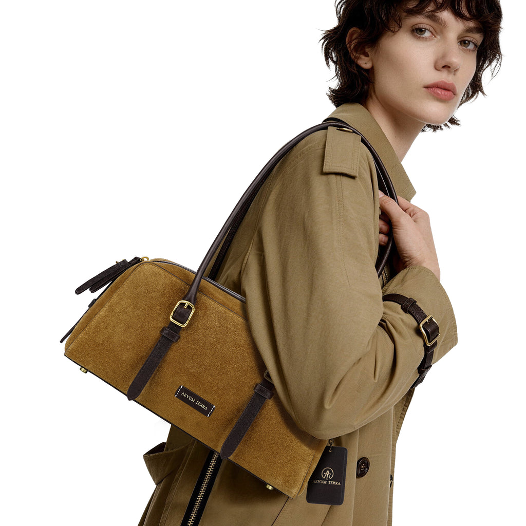 Suede Shoulder Bag (Ocean)