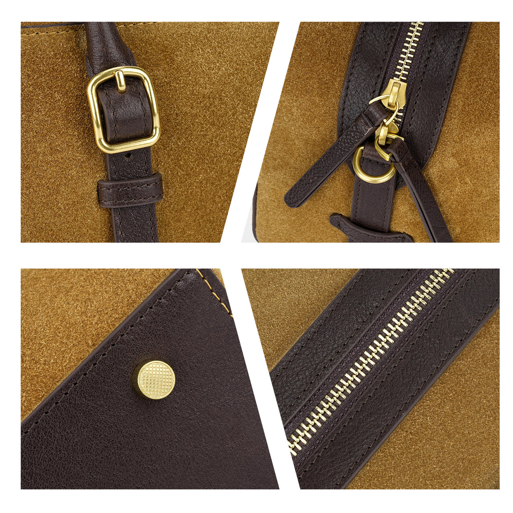 Suede Shoulder Bag (Ocean)