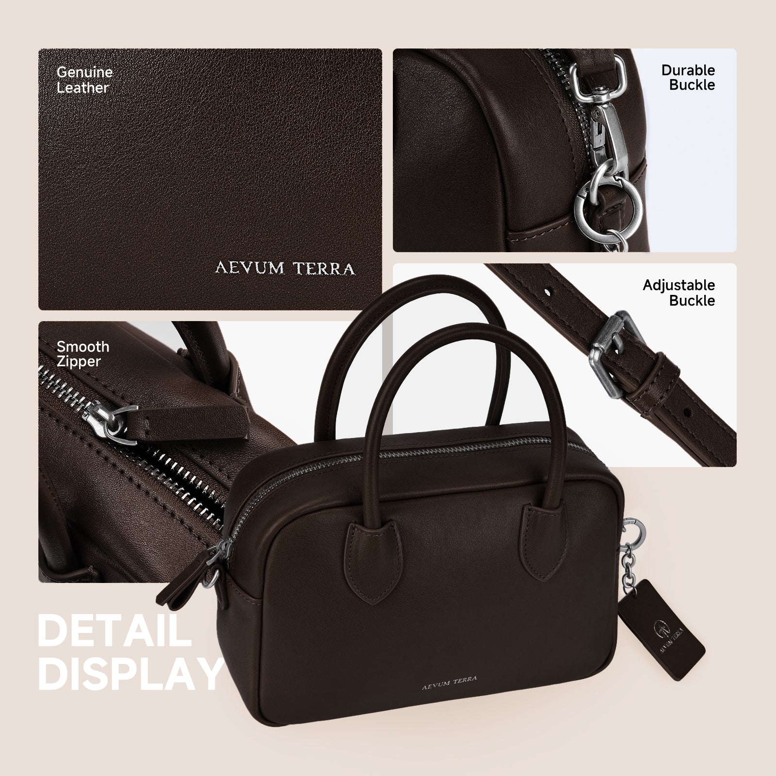AEVUM TERRA™ Boston Bag（black）