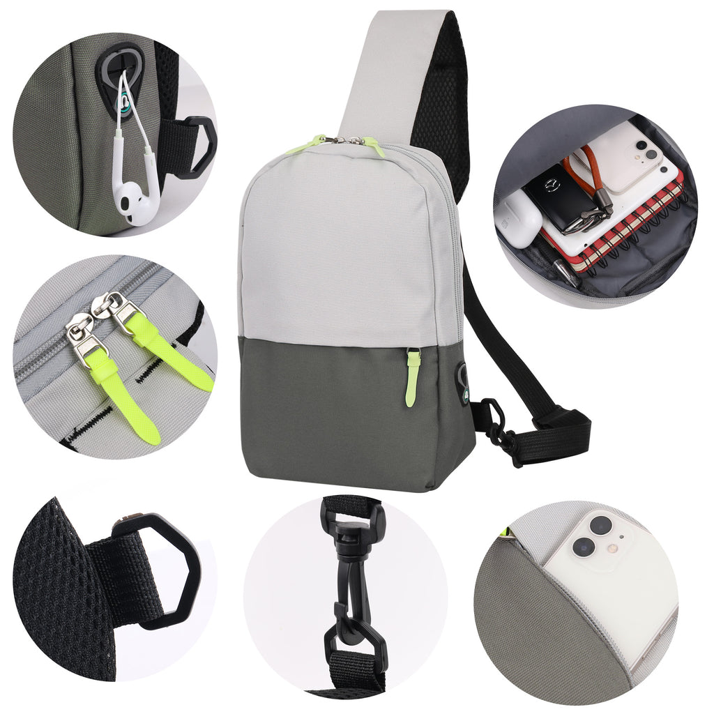 Two Tone Sling Bag Backpack