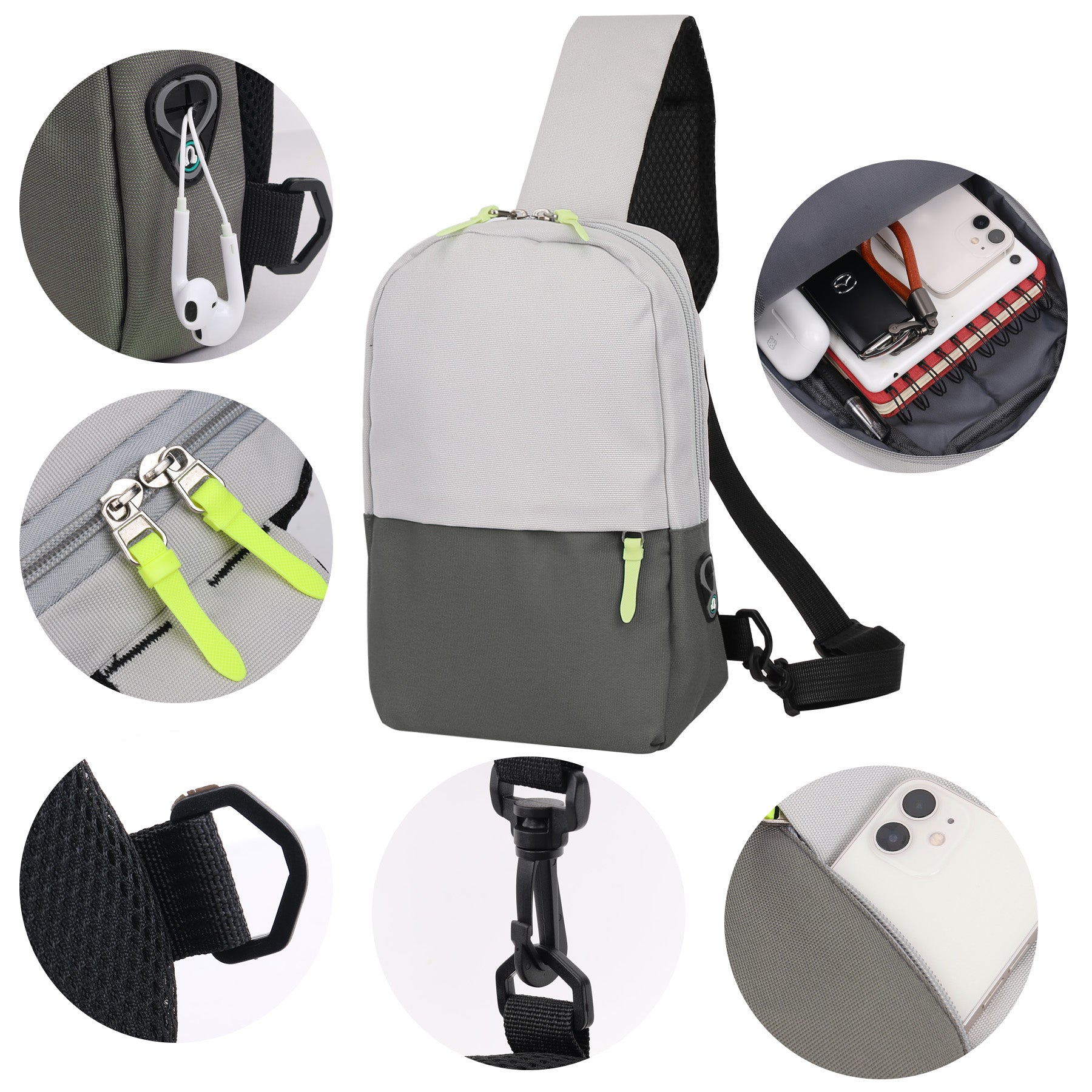 Two Tone Sling Bag Backpack