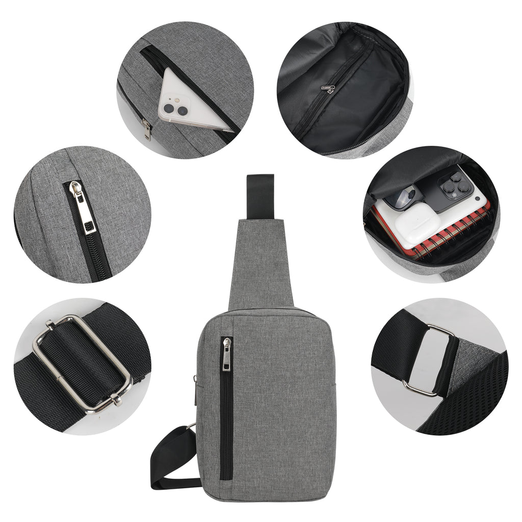 Gray Sling Backpack