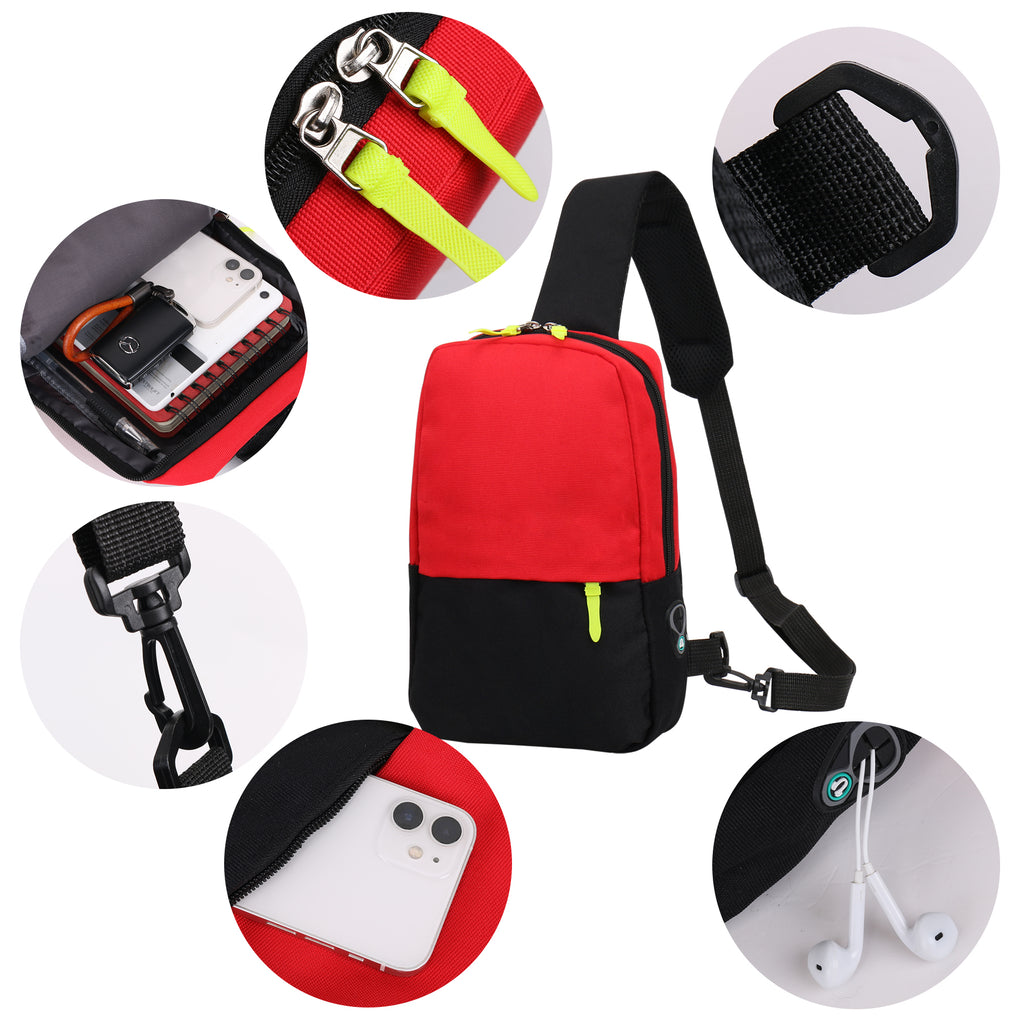 Two Tone Sling Bag Backpack