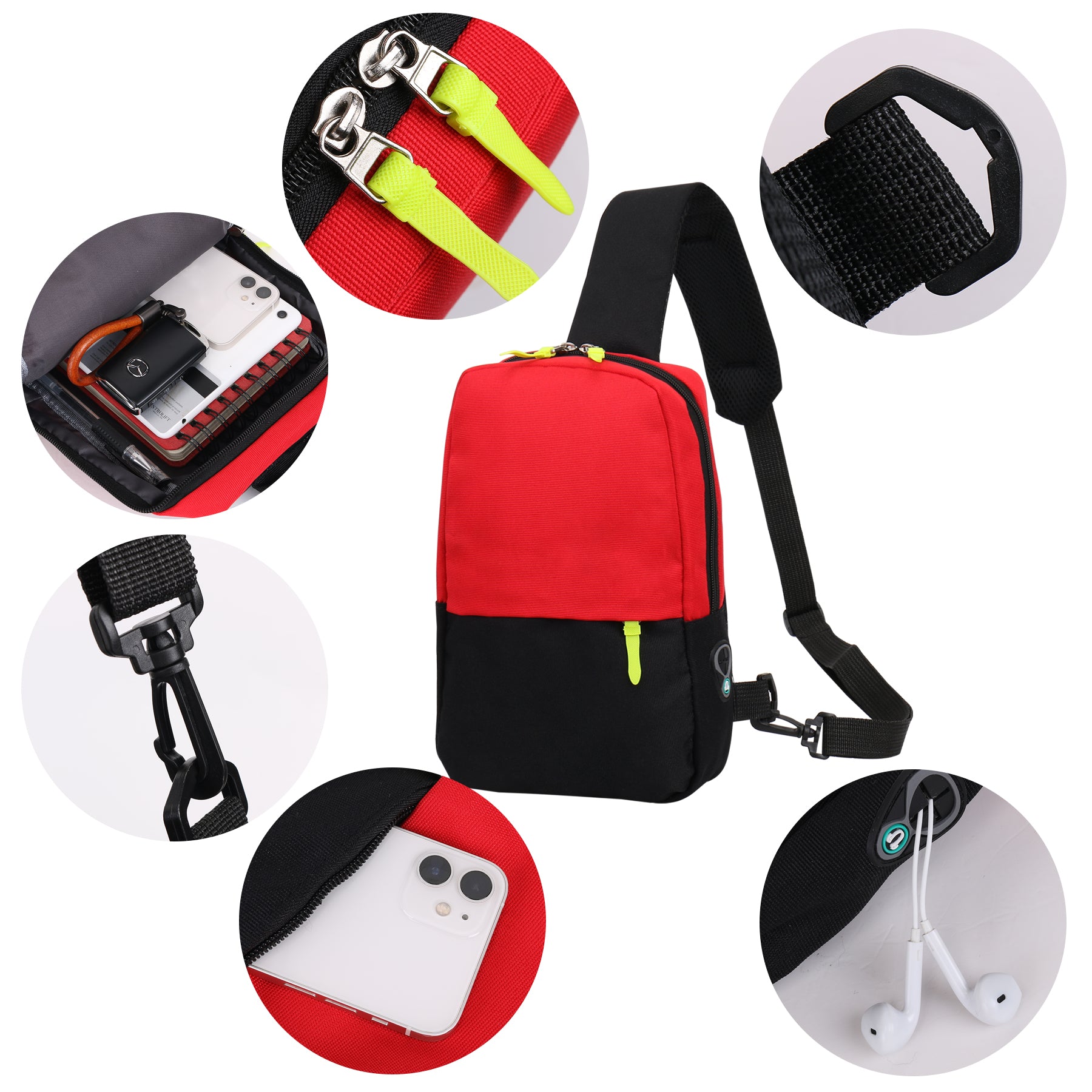 Two Tone Sling Bag Backpack
