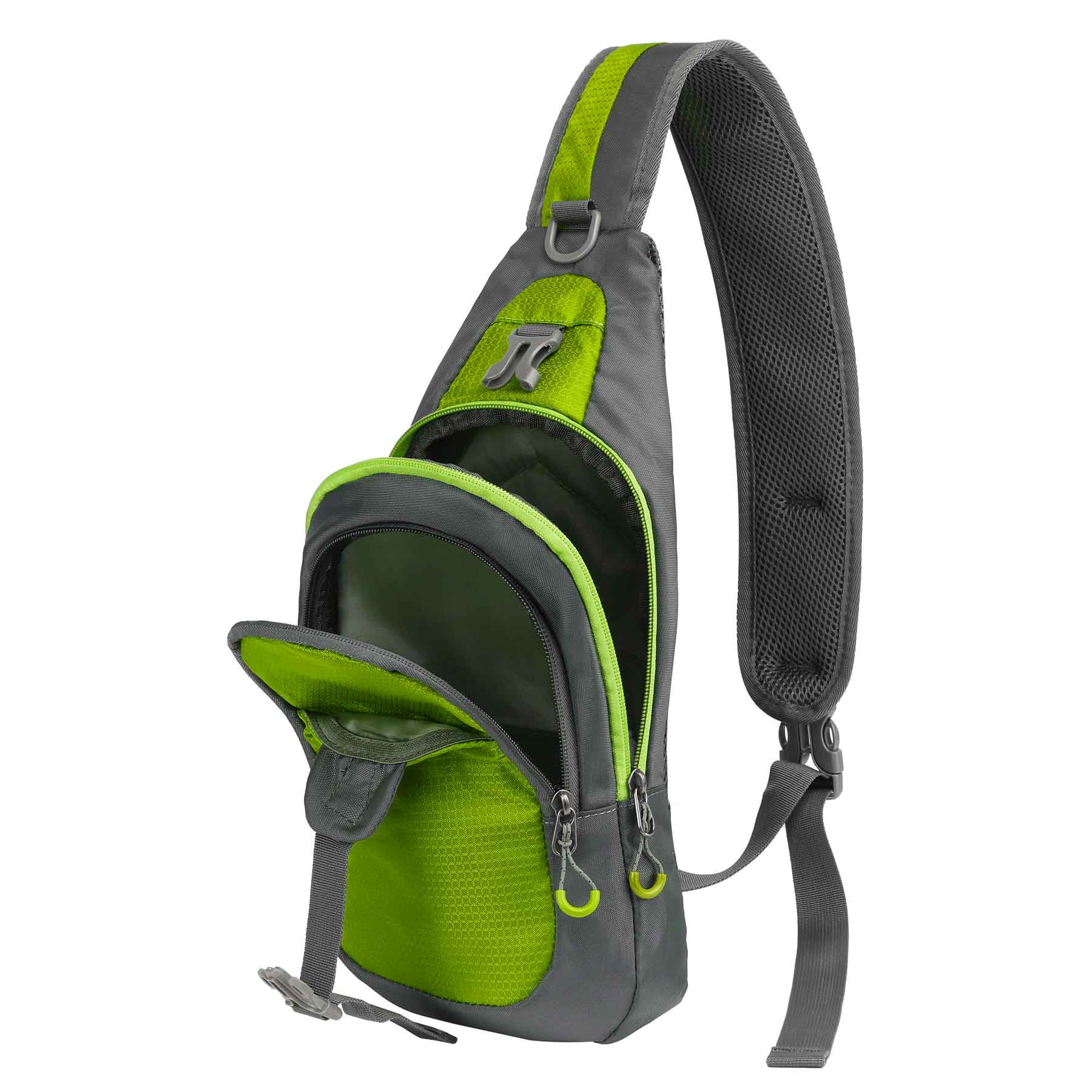 3-Pocket Sport Crossbody Sling Bag