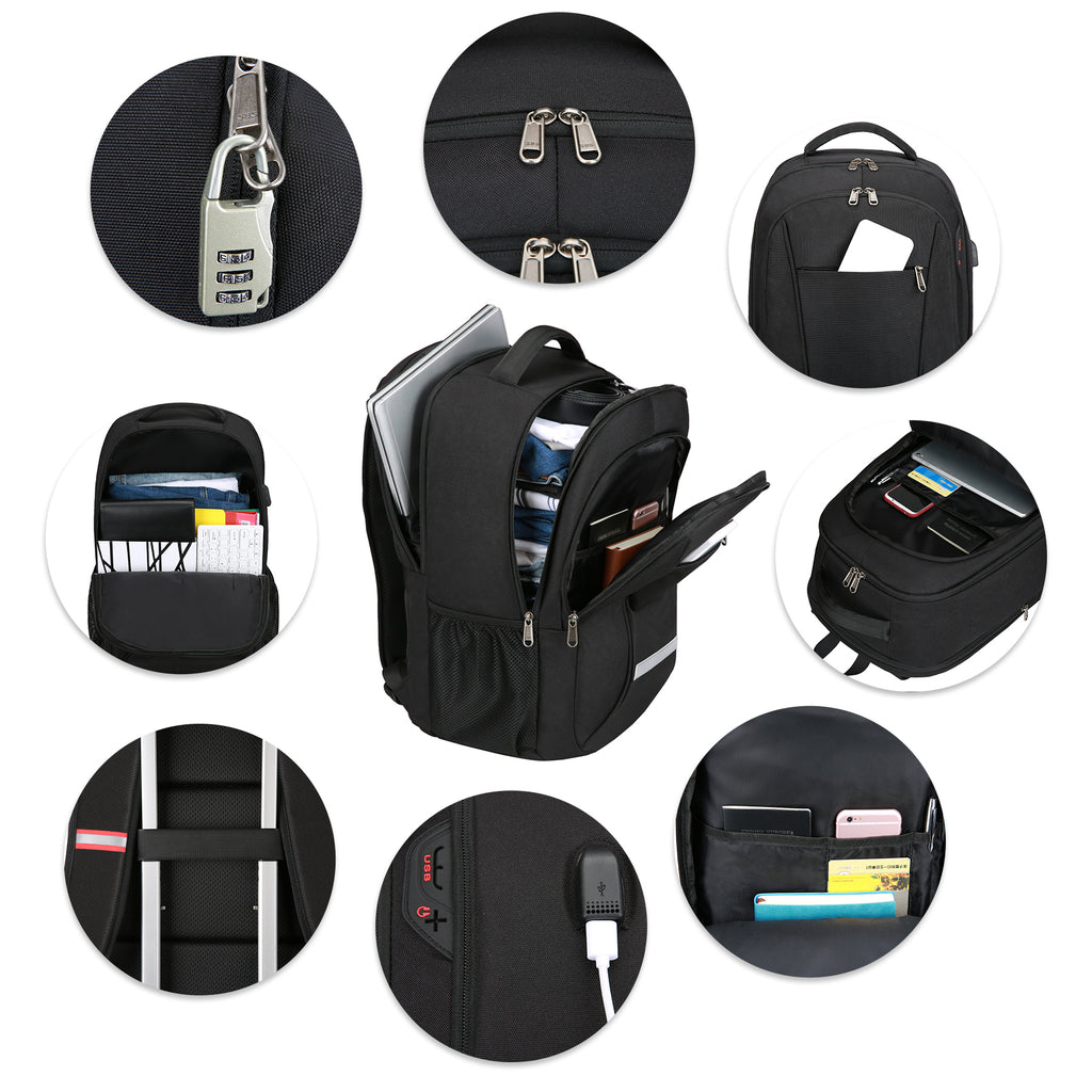 Anti Theft Laptop Backpack with USB Charging Port